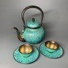韓国七宝純銀製茶器